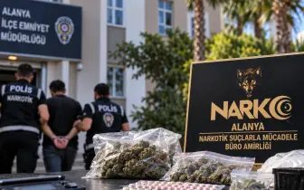 Gleichzeitige Razzien in zwei Stadtteilen von Alanya: 3 Personen ins Gefängnis gebracht