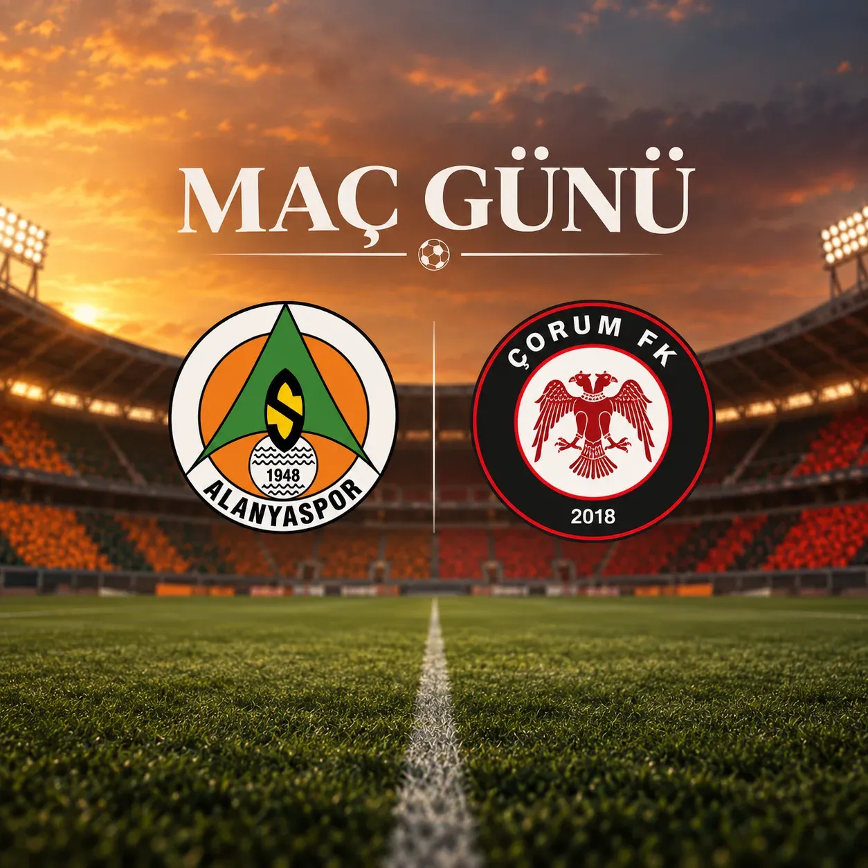 Corendon Alanyaspor maçı saat 17.00'de başlayacak