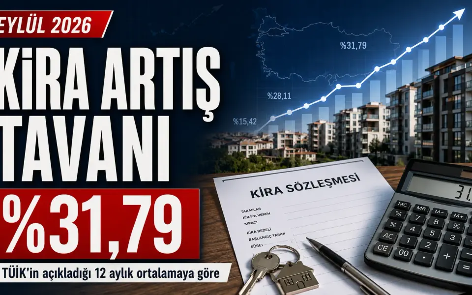 Eylül 2026 kira artış oranı belli oldu: Tavan yüzde 31,79