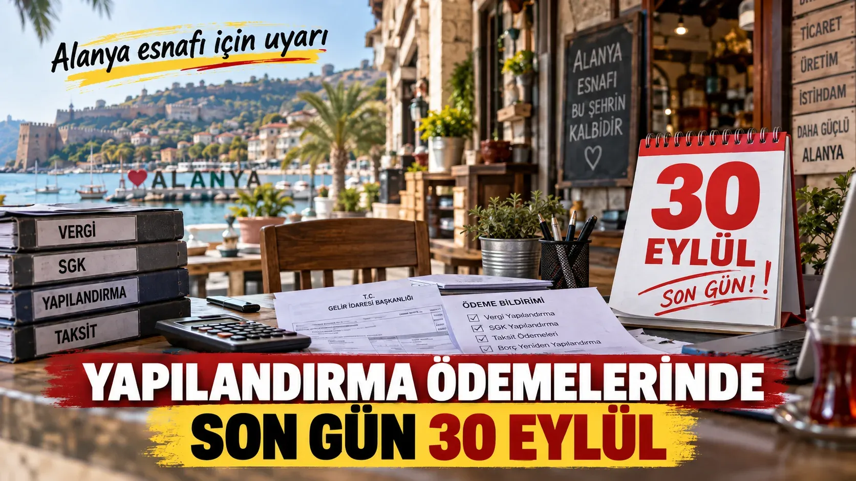 Alanyalı esnafa yapılandırmada 30 Eylül taksit uyarısı