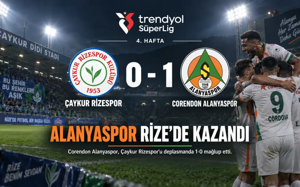 Alanyaspor Rize deplasmanından 3 puanla döndü
