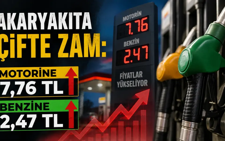 Akaryakıta çifte zam: Motorine 7,76 TL, benzine 2,47 TL artış