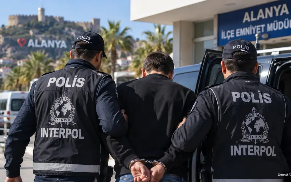 Kırmızı bültenle aranan şüpheli Alanya’da yakalandı
