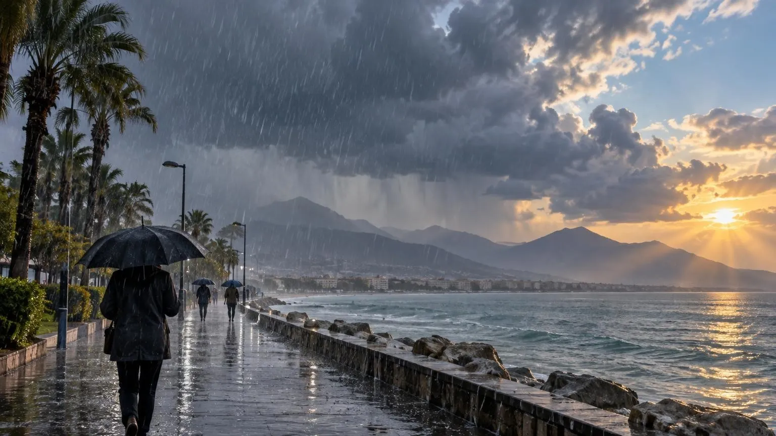 Antalya’da 29 Ekim hava tahmini: Öğle saatlerinde sağanak bekleniyor — Yapay zekâ ile oluşturulmuş temsili görsel