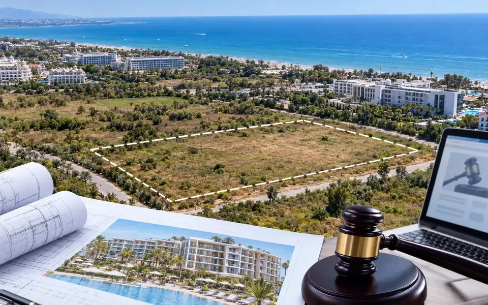 Manavgat’ta turizm arsası için 350 milyon TL muhammen bedelle ihale — Yapay zekâ ile oluşturulmuş temsili görsel