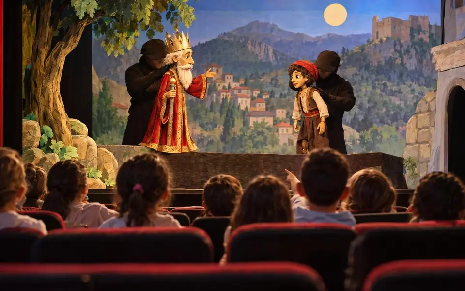 Alanya’nın masalı “Dağ Padişahı” kukla/anima tekniğiyle sahnede — Yapay zekâ ile oluşturulmuş temsili görsel