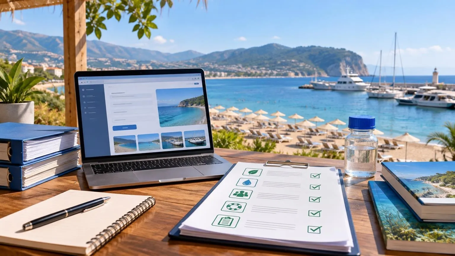 Alanya’da 2027 Mavi Bayrak başvuruları için son gün 27 Kasım — Yapay zekâ ile oluşturulmuş temsili görsel