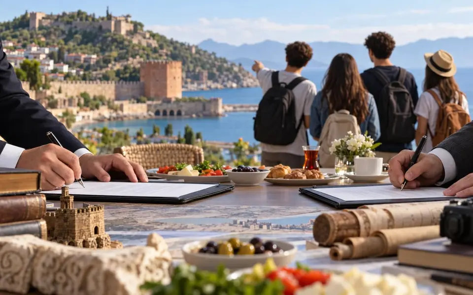 Alanya’da Genç Kültür Elçileri Projesi için iki kurumdan protokol — Yapay zekâ ile oluşturulmuş temsili görsel
