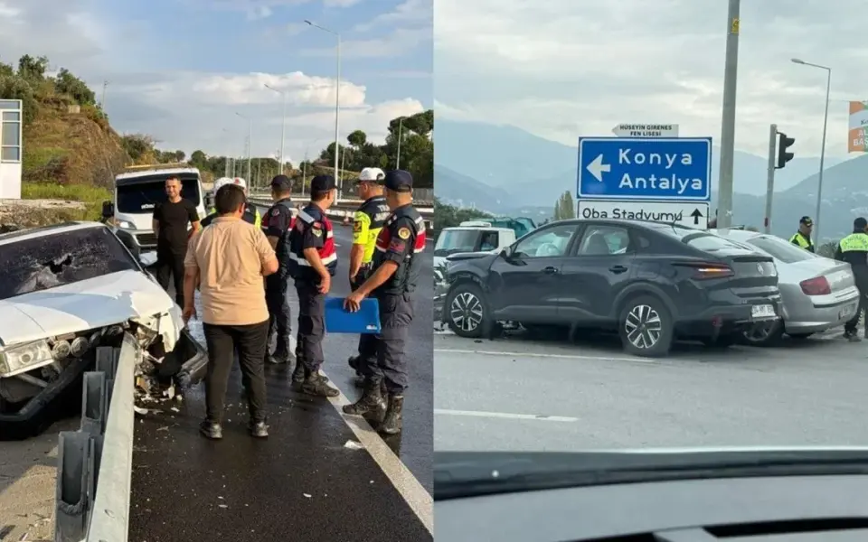 Alanya’da biri bariyere saplandı, diğeri kavşakta çarpıştı — Gazete Alanya
