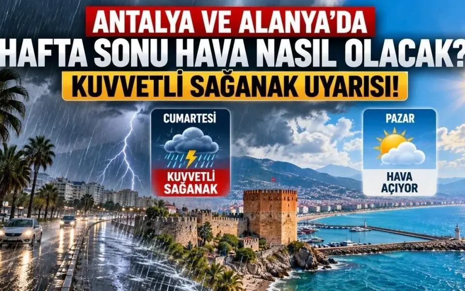 Antalya ve Alanya'da hafta sonu hava nasıl olacak? Kuvvetli sağanak uyarısı! — Yeni Alanya Gazetesi