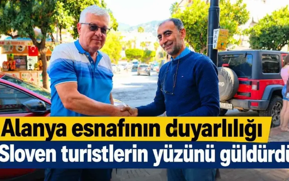 Alanya esnafının duyarlılığı Sloven turistlerin yüzünü güldürdü — Yeni Alanya Gazetesi