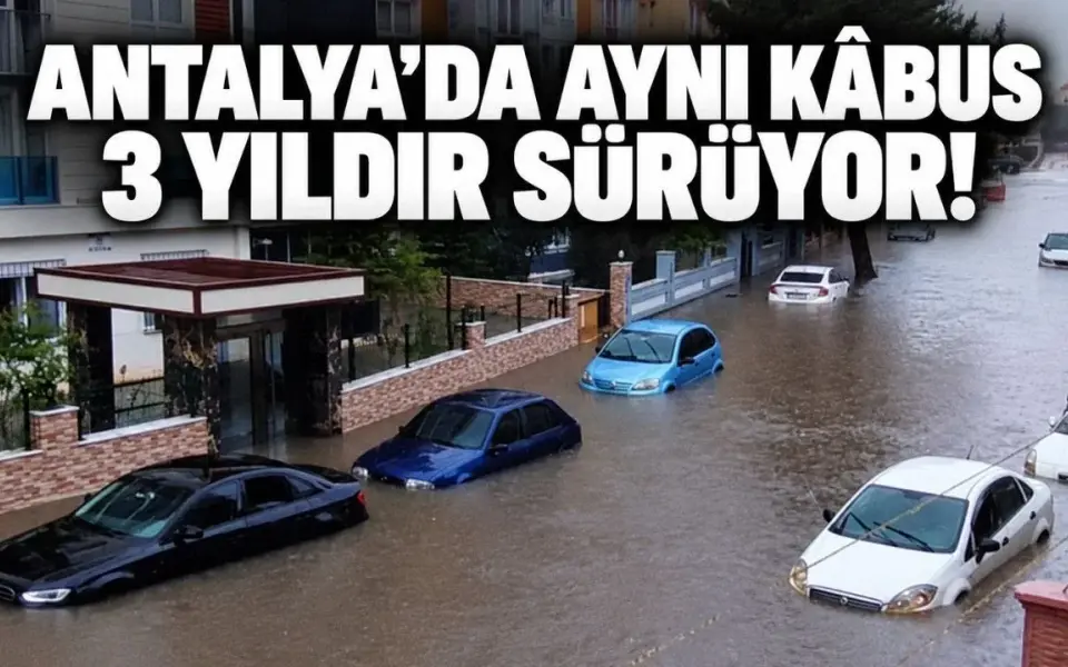 Antalya’da aynı kabus 3 yıldır sürüyor! Her sağanakta sular altında kalıyor